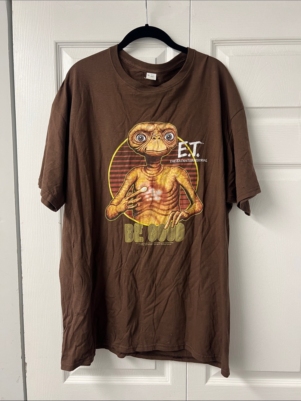 E.T. 'Be Good' Graphic Short Sleeve Tee - Brown